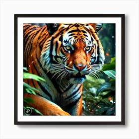 Tiger In The Jungle Art Print