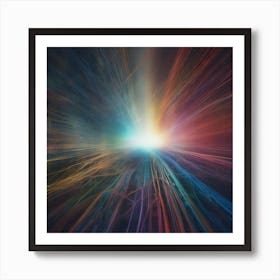 Abstract Light Rays 2 Art Print