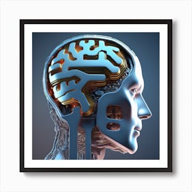 Brain In The Head Art Print