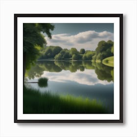 Reflection In A Lake 1 Art Print