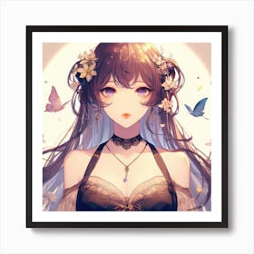 Anime Girl (51) Art Print