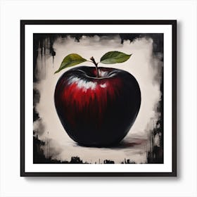 Black Apple Art Print