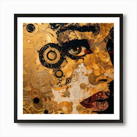 Face Of Gold Art Print