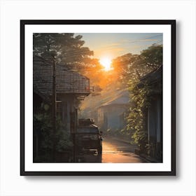 City In The Sun Art Print