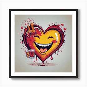 Bloody Heart Art Print