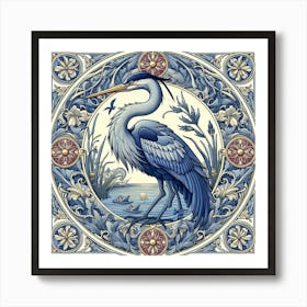 Blue Heron 5 Art Print