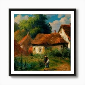 House In The Countryside Art Print