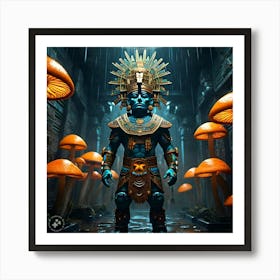 Aztec God Art Print