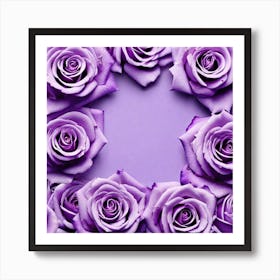 Purple Roses 37 Art Print