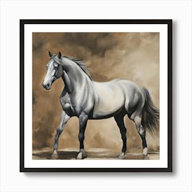 White Horse Art Print