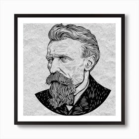 Portrait Of Vincent Van Gogh 1 Art Print