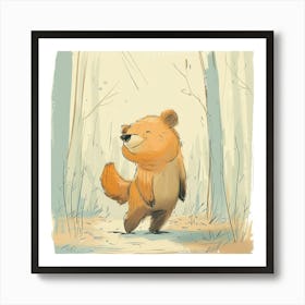 Bear In The Woods Art Print