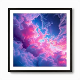 Abstract Clouds Art Print