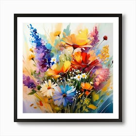 Flowers In A Vase 7 Art Print