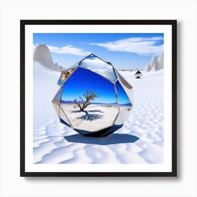 Mirrored Landscape Art Print