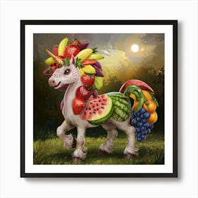 Fruit Unicorn Art Print