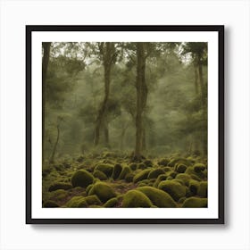 Mossy Forest Art Print