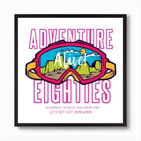 Adventure Eighties Art Print