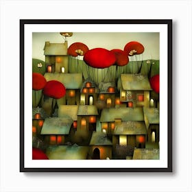 Poppies In The Sky Art Print