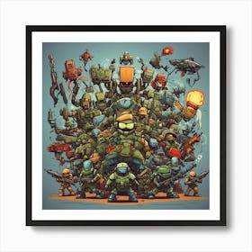 Nintendo Ninja Turtles Art Print