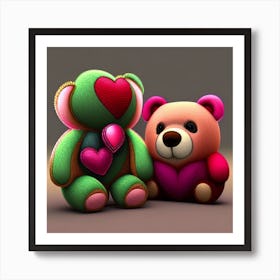 Teddy Bears 2 Art Print