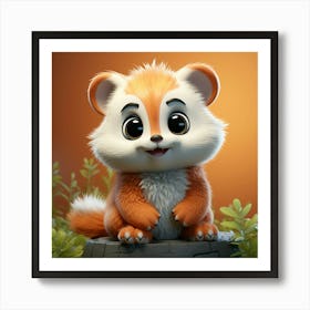 Cute Squirrel 1 Art Print