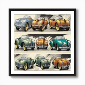 Multiple Cars 1 Art Print