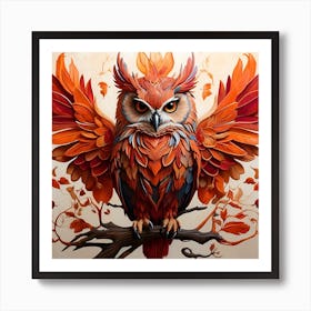 Queen owl Art Print