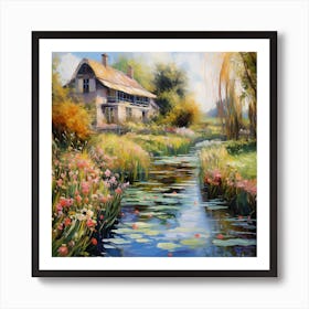 Garden Tapestry at Riverside Art Print