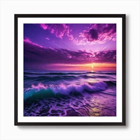 Purple Sunset 1 Art Print