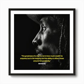 Bob Marley Quote Art Print