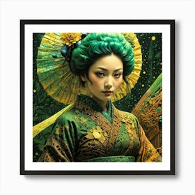 Japan Geisha Visual 16 Art Print