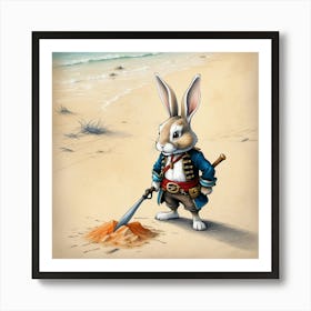 Pirate Bunny 5 Art Print