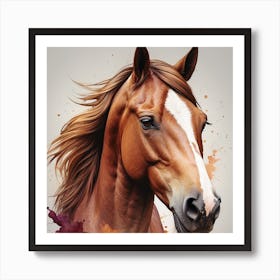 Horse Portrait Art Print