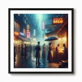 City At Night 4 Art Print