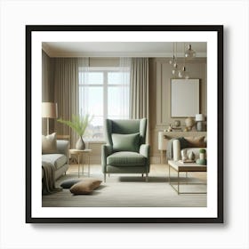 Modern Living Room 4 Art Print