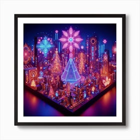 Christmas City Art Print