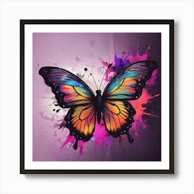 Butterfly Painting 241 Art Print