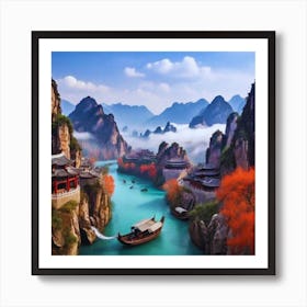 Chinese beautiful Landscape 1 Art Print