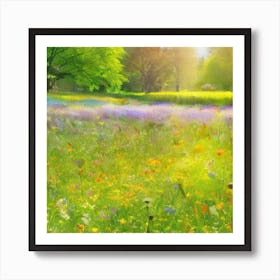 Wildflowers In The Meadow 7 Art Print