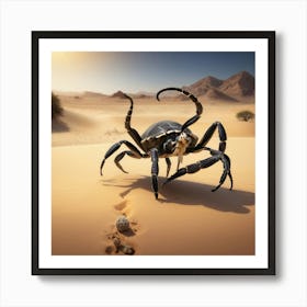 Scorpion In The Desert Art Print