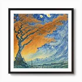 Starry Night Art Print