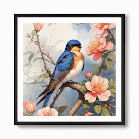 Bird On A Branch 2 Art Print