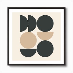 Abstract shapes 5 (Geometric Artwork) Art Print