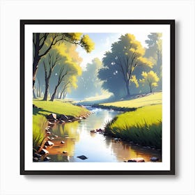 Landscape Painting 176 Art Print