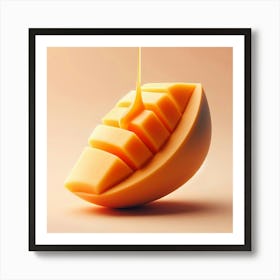 Mango Juice Pouring Art Print