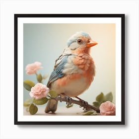 Bird On A Branch 3 Art Print