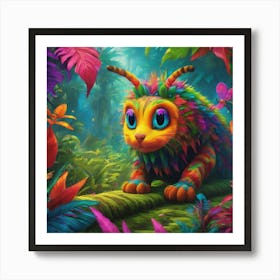 Colorful Caterpillar Art Print