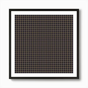 Black Cutting Mat Pattern Art Print