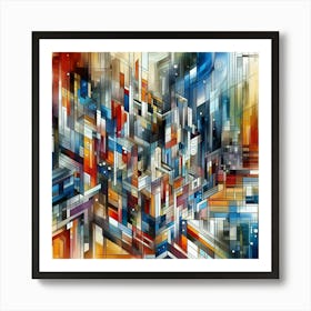 Abstract City Art Print